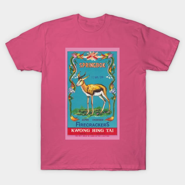 VINTAGE FIRECRACKER SPRINGBOK T-Shirt by kakeanbacot